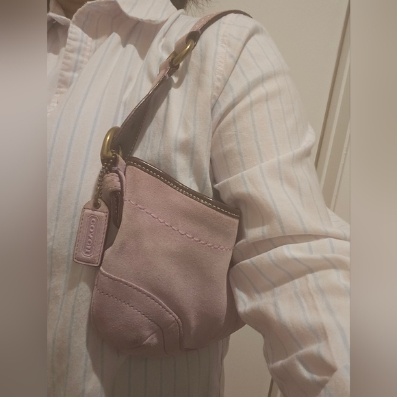 Coach Small Hobo Suede with free Coach Suede Care Kit - Picture 5 of 5